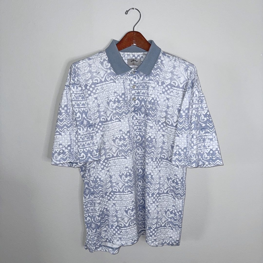 Callaway Antique Print Blue/White Polo
