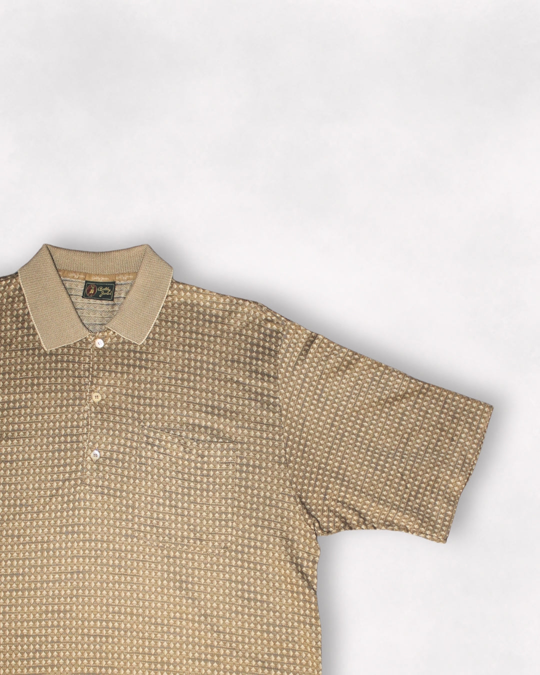 Bobby Jones Beige/Gold Textured Polo