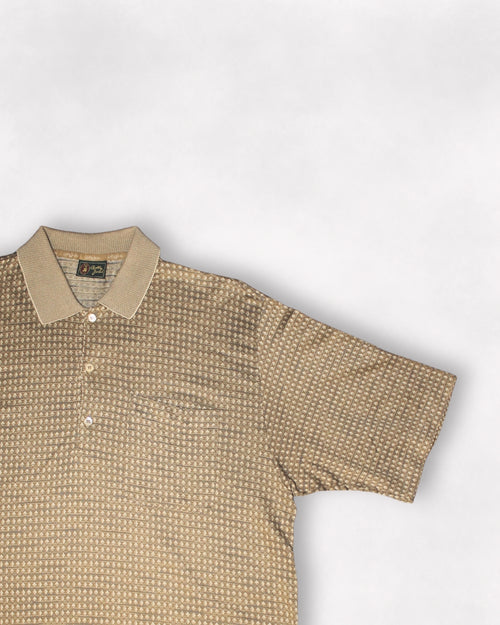 Bobby Jones Beige/Gold Textured Polo