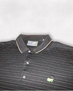Masters Slazenger Striped Dark Gray and Beige Polo