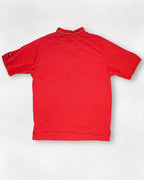 Tiger Woods Ying Yang Sunday Red Gold Trim Polo