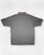 Masters Slazenger Striped Dark Gray and Beige Polo