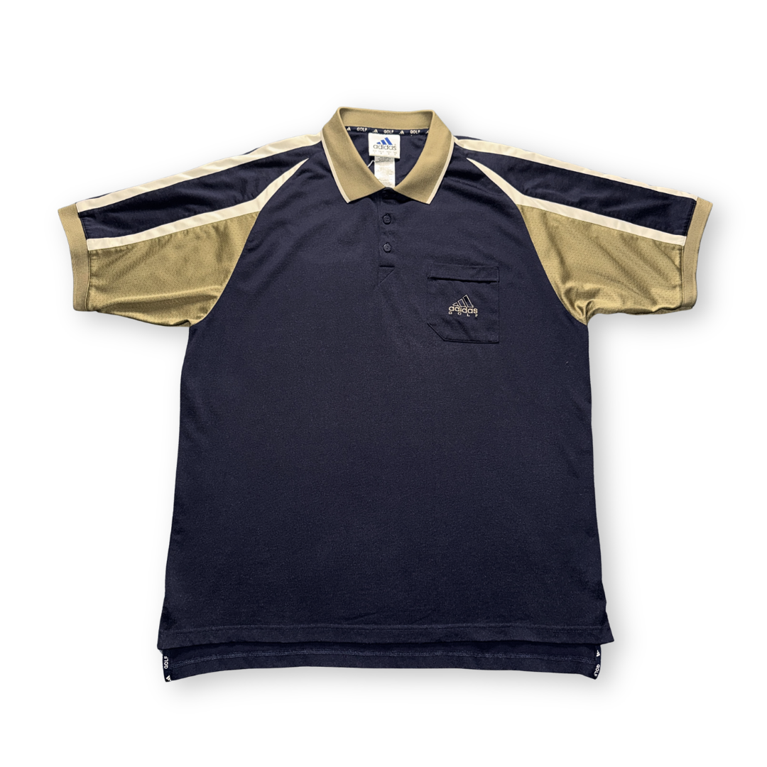 Adidas Navy/Gold Vintage Polo