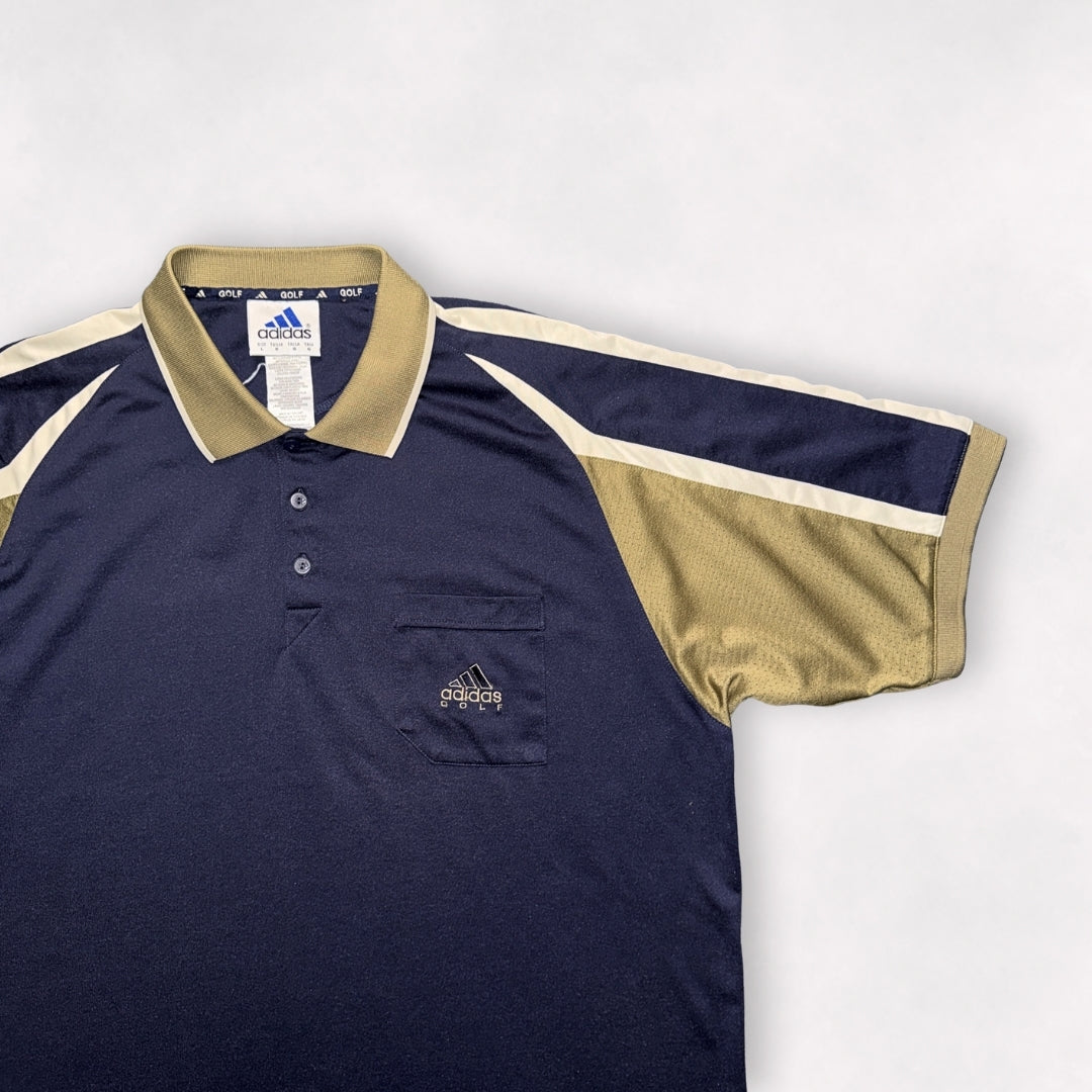 Adidas Navy/Gold Vintage Polo