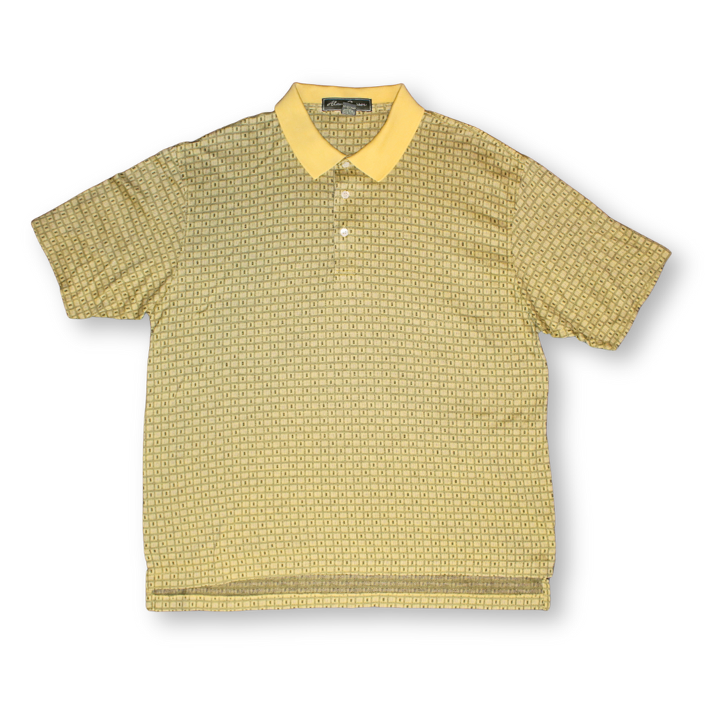 Alan Flusser Checkered Pattern Vintage Polo