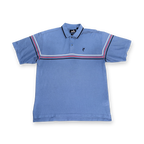 Ashworth Triple Stripe Blue Polo