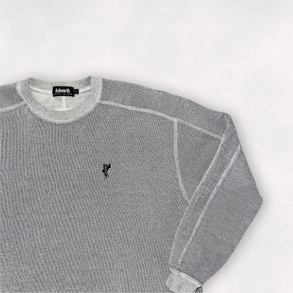 Ashworth Waffle Knit Textured Sweater