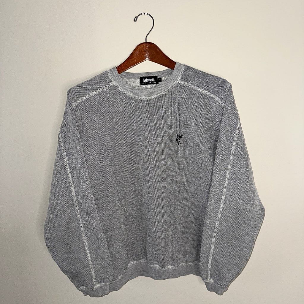 Ashworth Waffle Knit Textured Sweater