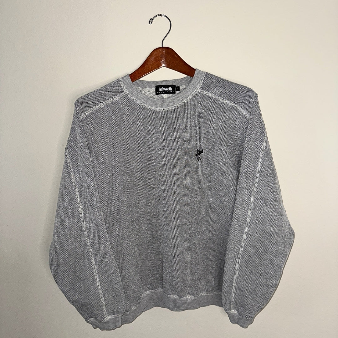 Ashworth Waffle Knit Textured Sweater