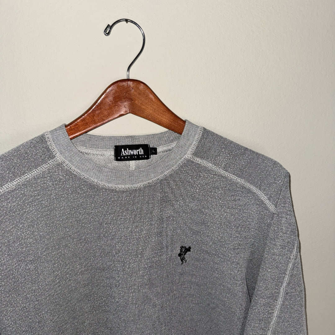 Ashworth Waffle Knit Textured Sweater