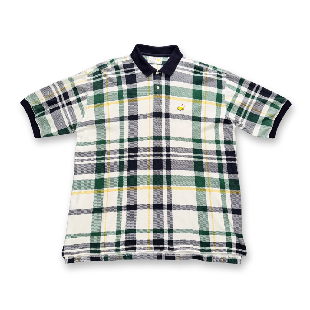 Augusta National Masters Plaid Green/Blue Polo