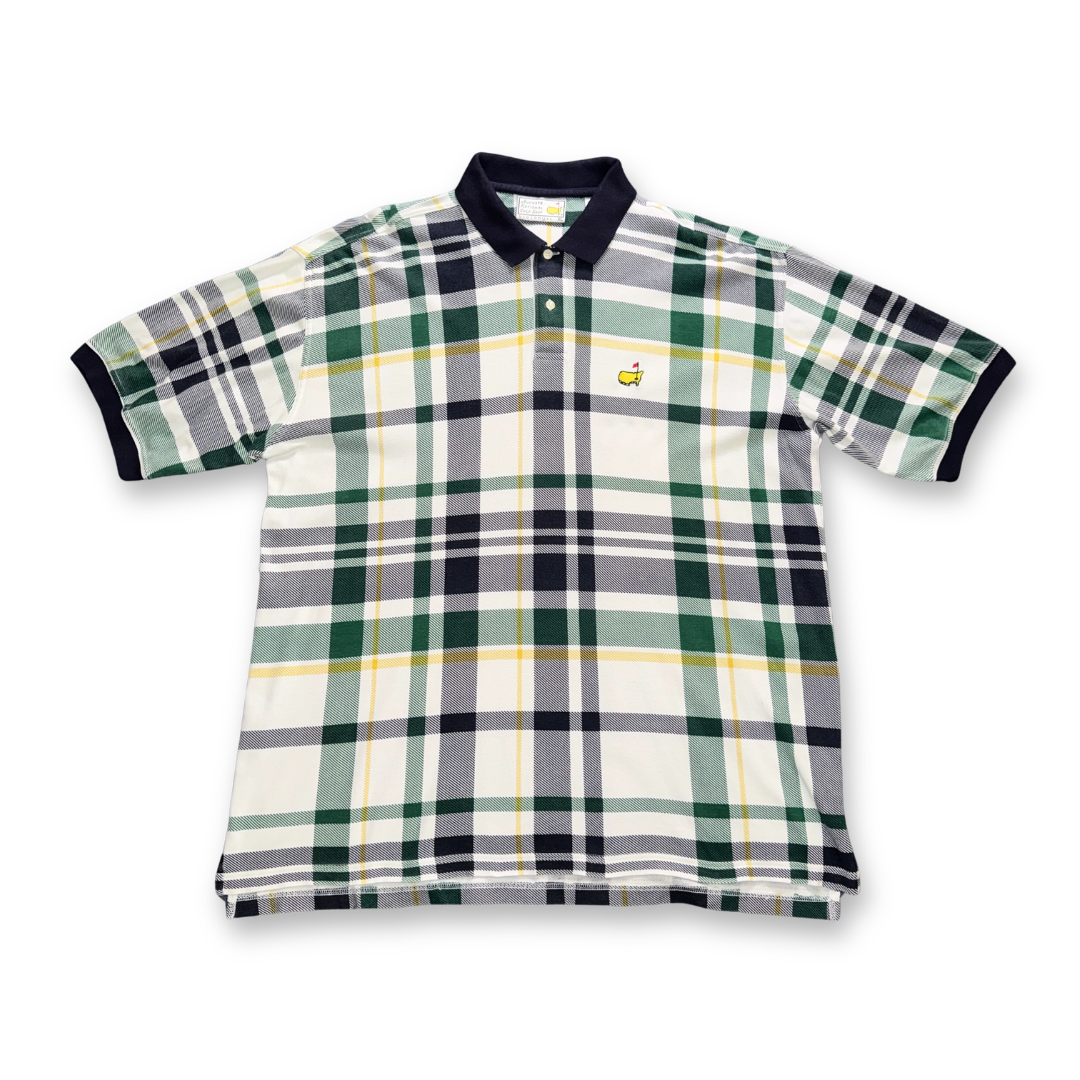 Augusta National Masters Plaid Green/Blue Polo