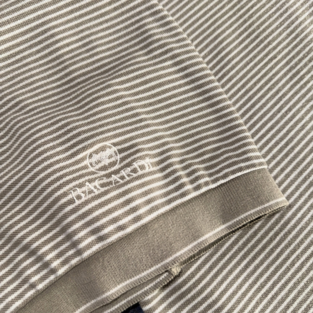 Nike Shield Striped Polo with Bacardi Logo