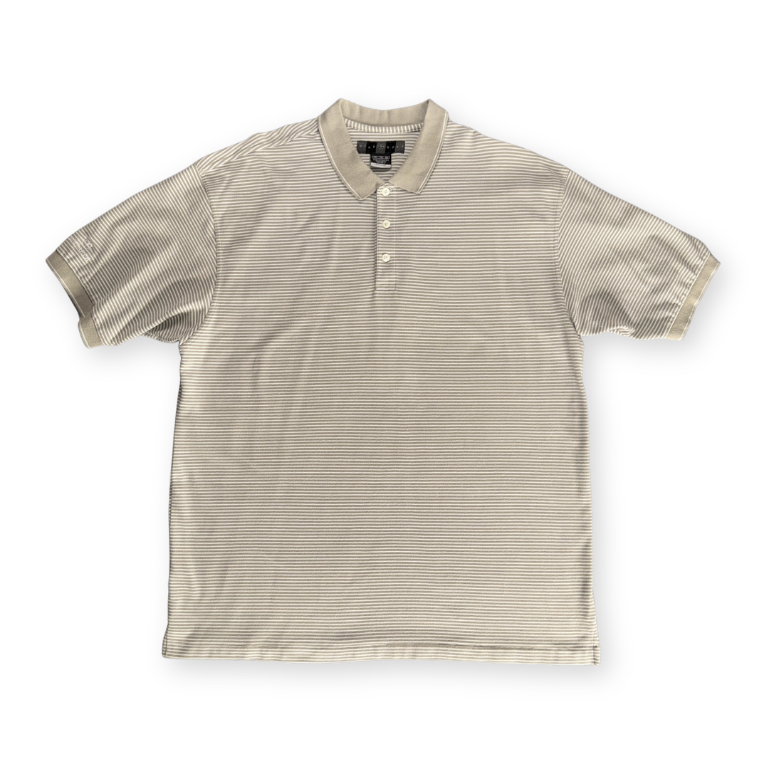 Nike Shield Striped Polo with Bacardi Logo