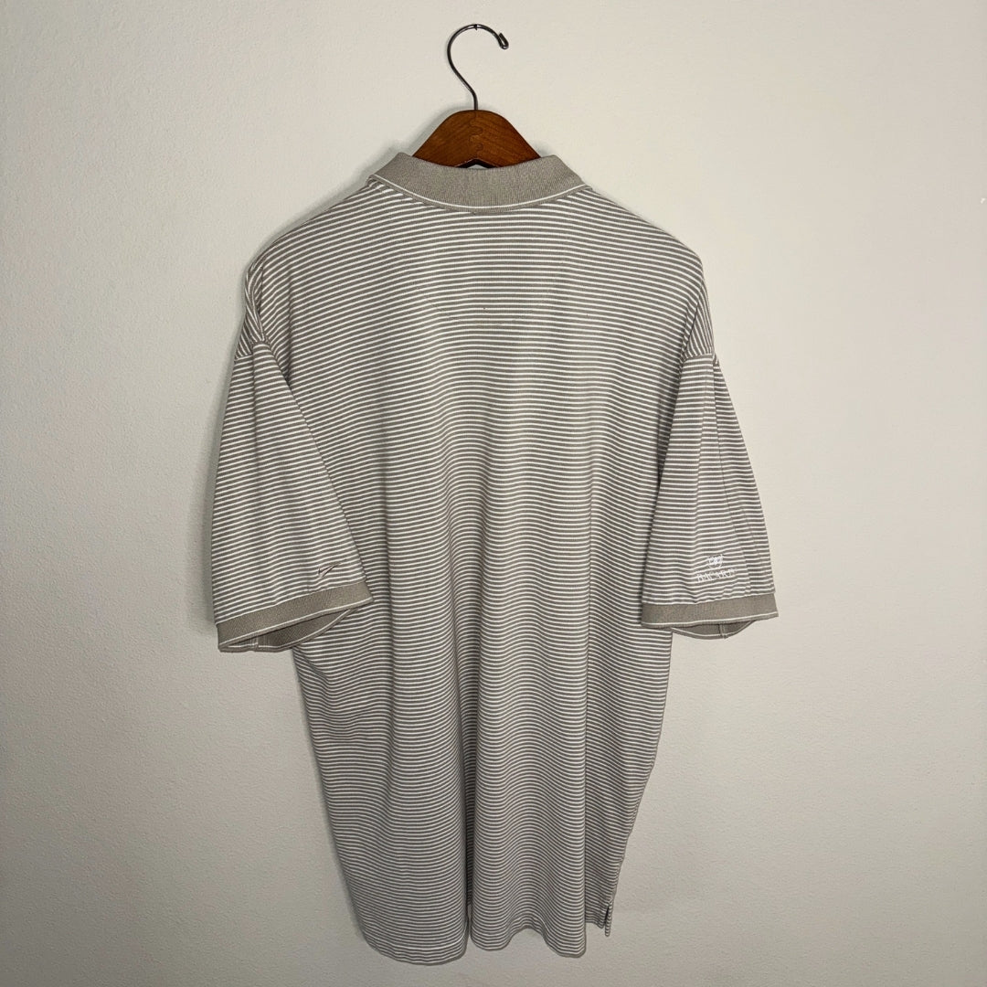 Nike Shield Striped Polo with Bacardi Logo