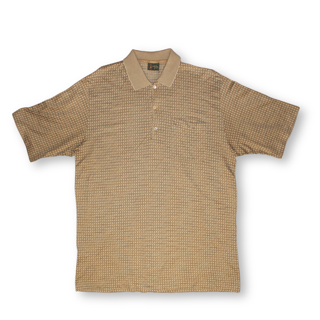 Bobby Jones Beige/Gold Textured Polo