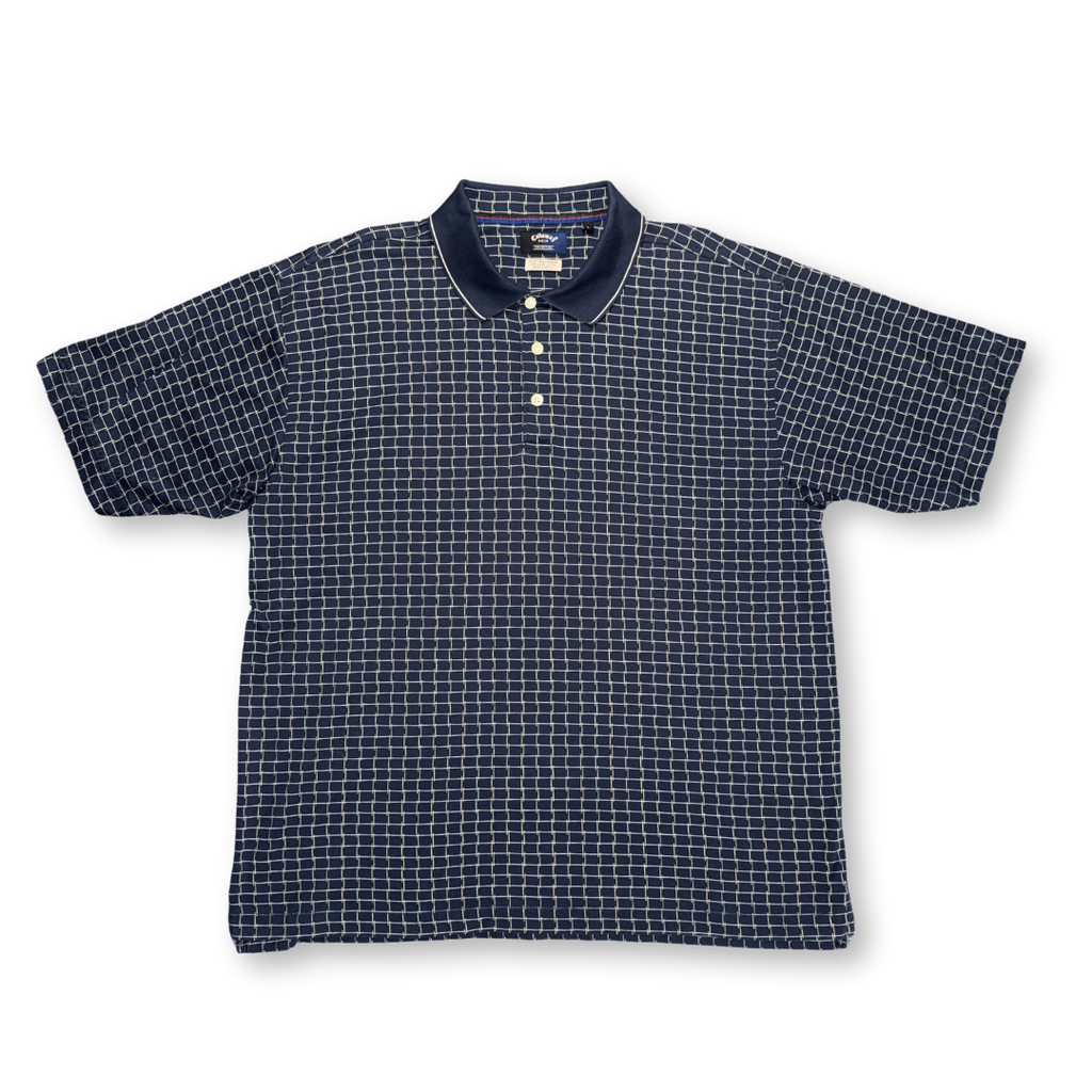 Callaway Navy Plaid Polo