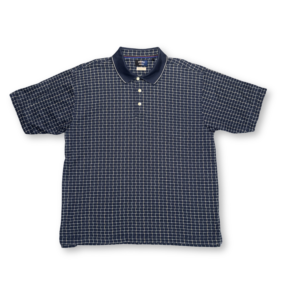 Callaway Navy Plaid Polo