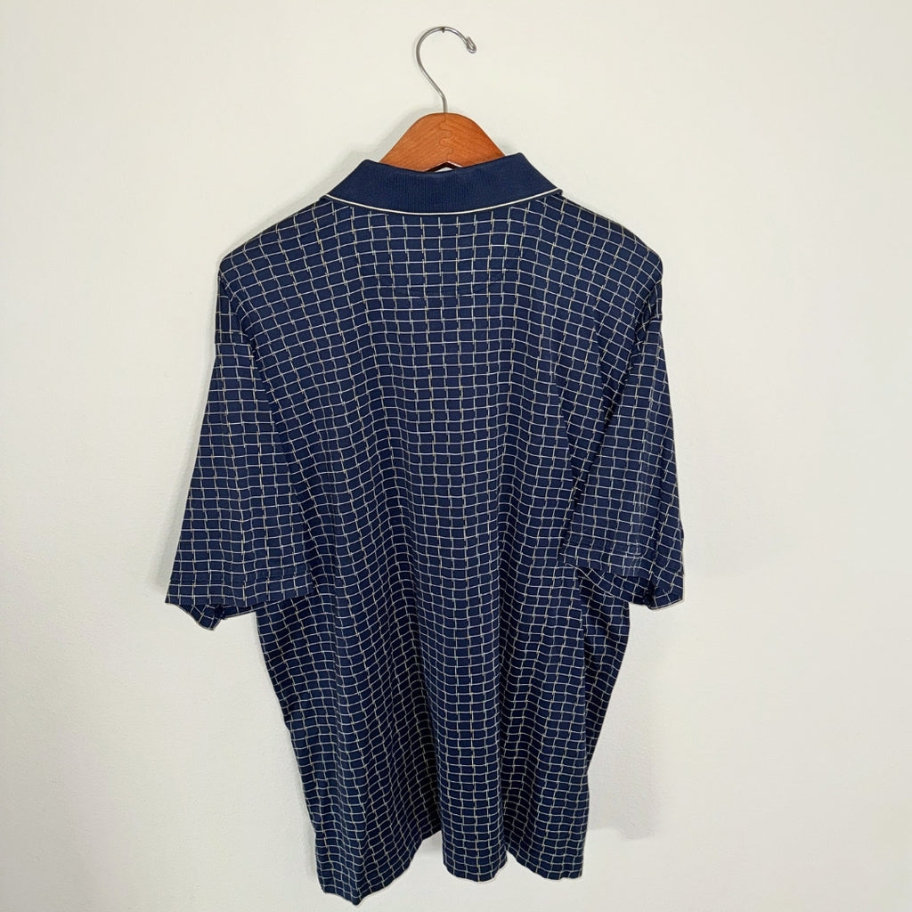 Callaway Navy Plaid Polo