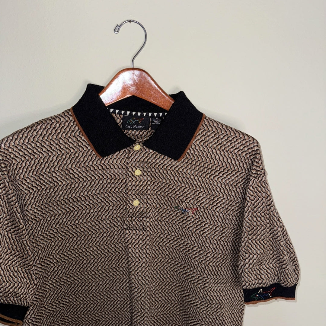 Greg Norman Vintage Tiger Print Polo