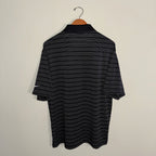 Nike FitDry Black/White Striped Polo