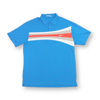 Nike Cyan Y2K Pattern Polo