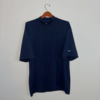 Nike FitDRY Mock Neck Striped Athletic Shirt
