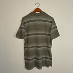 Nike Green Striped Classic Cotton Polo