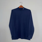 Nike Mock Neck Long Sleeve Navy Shirt