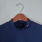 Nike Mock Neck Long Sleeve Navy Shirt
