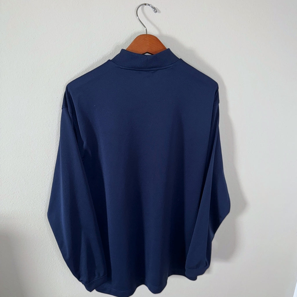 Nike Mock Neck Long Sleeve Navy Shirt