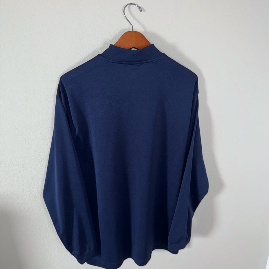 Nike Mock Neck Long Sleeve Navy Shirt