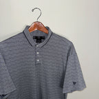Nike Shield Checkered Grid Pattern Polo
