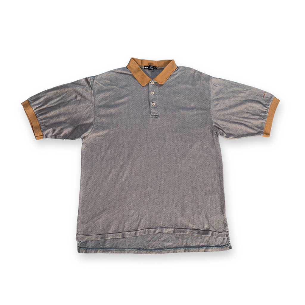 Nike Textured Multicolor Polo with Brown Accents