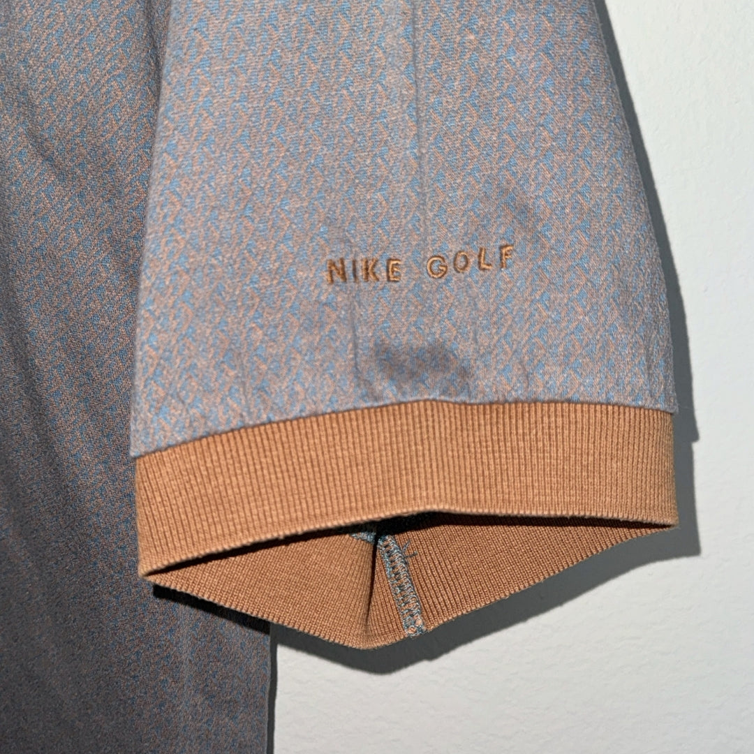 Nike Textured Multicolor Polo with Brown Accents