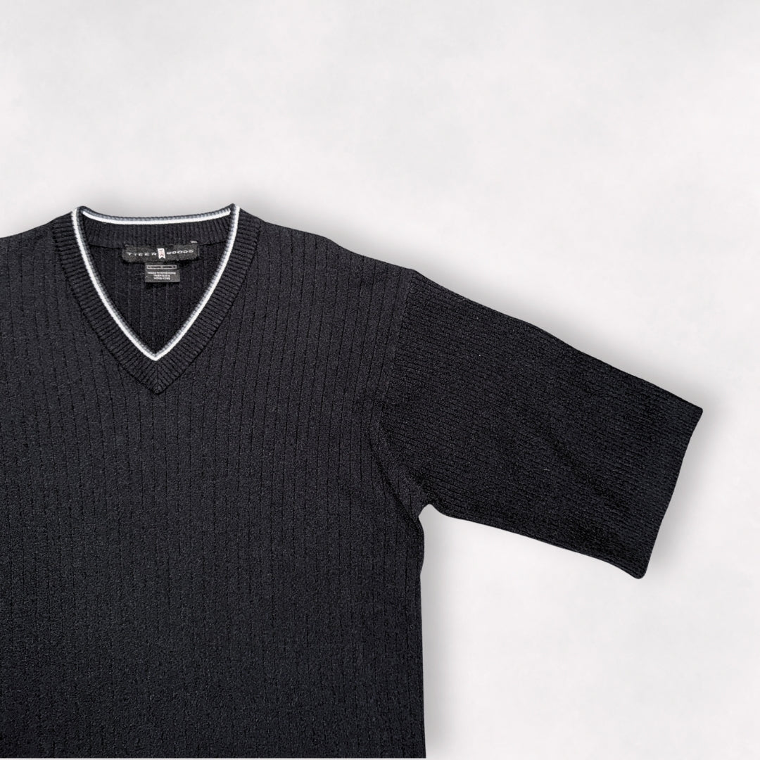Nike Tiger Woods Ribbed V-Neck Sweater Shirt