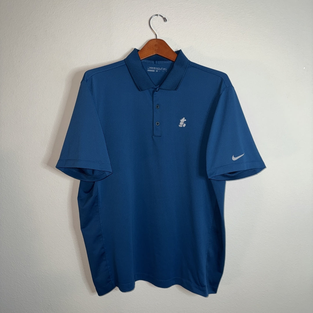 Nike Y2K Mickey Mouse Logo Polo