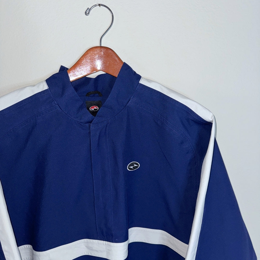 Nike Yin Yang Quarter Zip Waterproof Windbreaker Blue/White