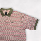 Nike Ying Yang Geometric White/Red Polo