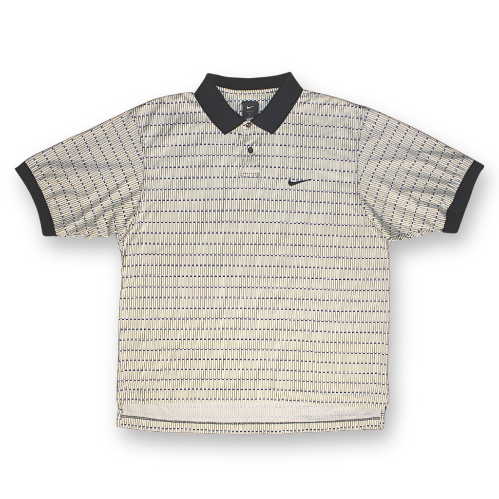 Nike Yin Yang Geometric White/Yellow Polo