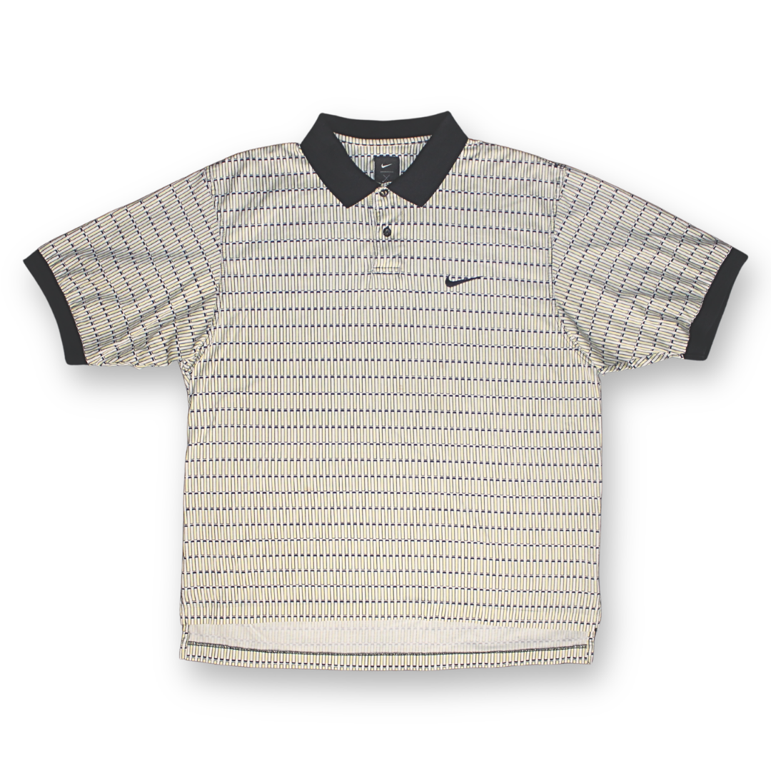 Nike Yin Yang Geometric White/Yellow Polo