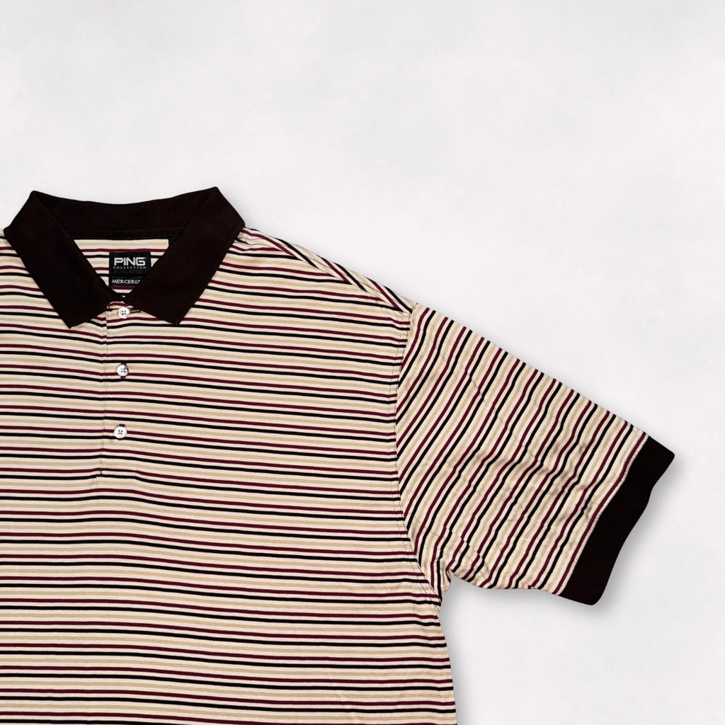 Ping Collection Mercerized Beige Polo