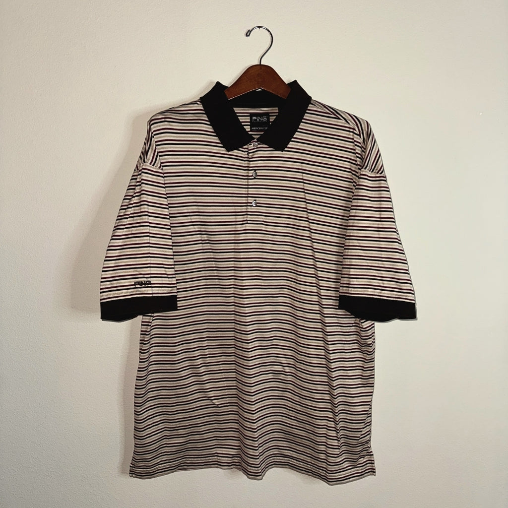 Ping Collection Mercerized Beige Polo