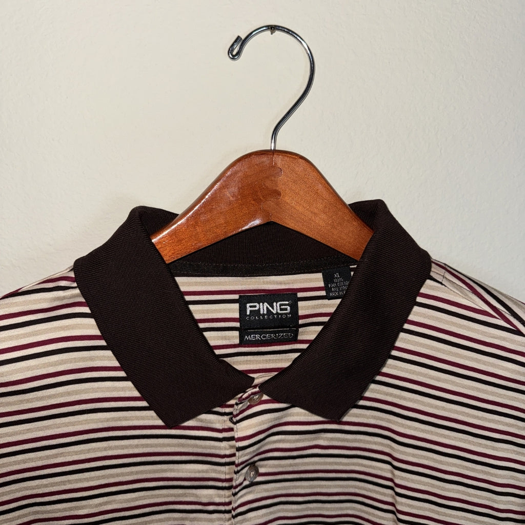 Ping Collection Mercerized Beige Polo