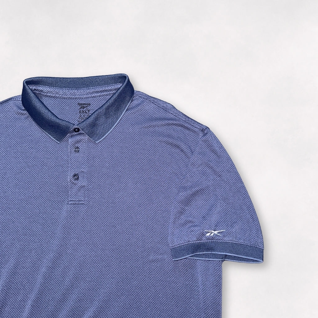 Reebok Navy Textured Polo