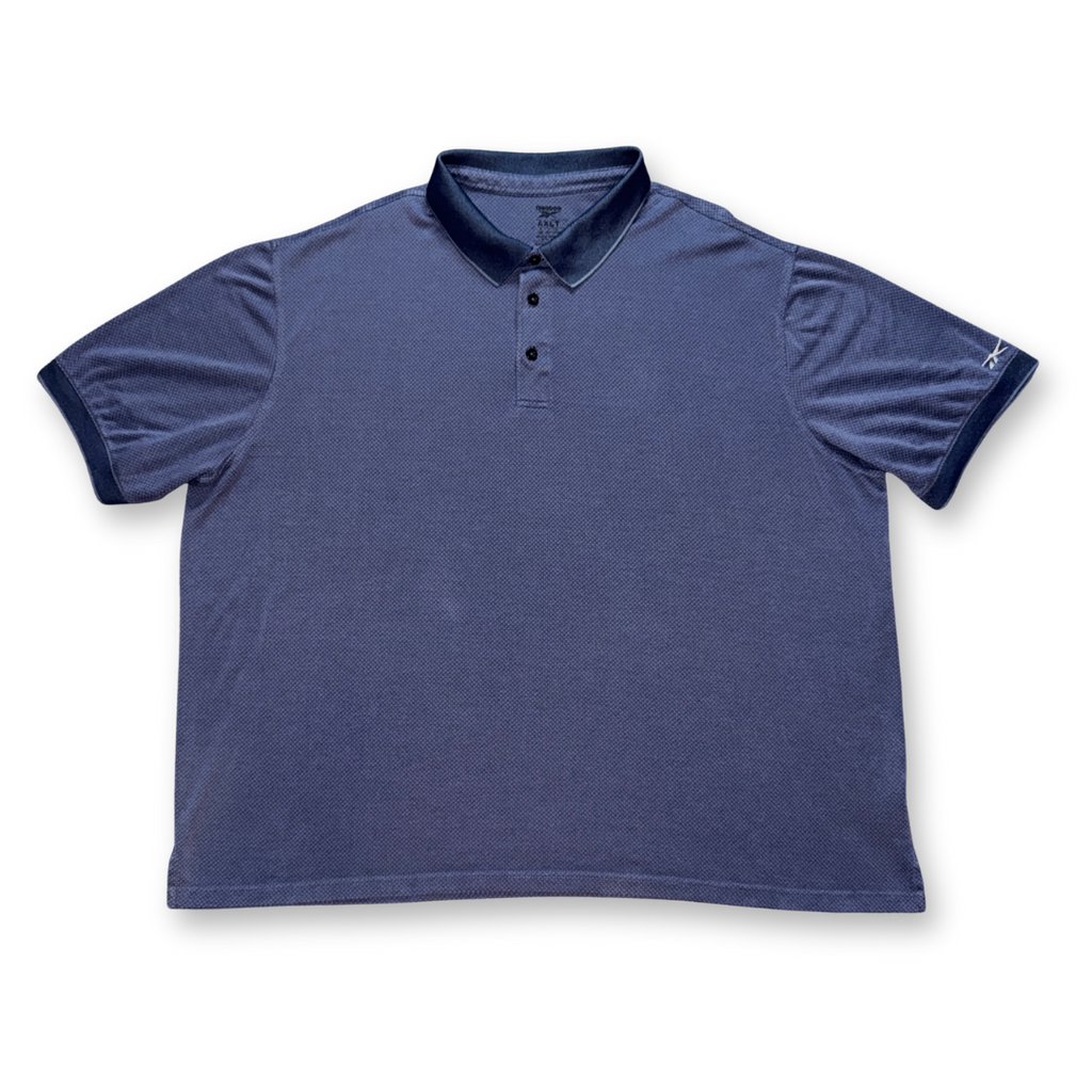 Reebok Navy Textured Polo