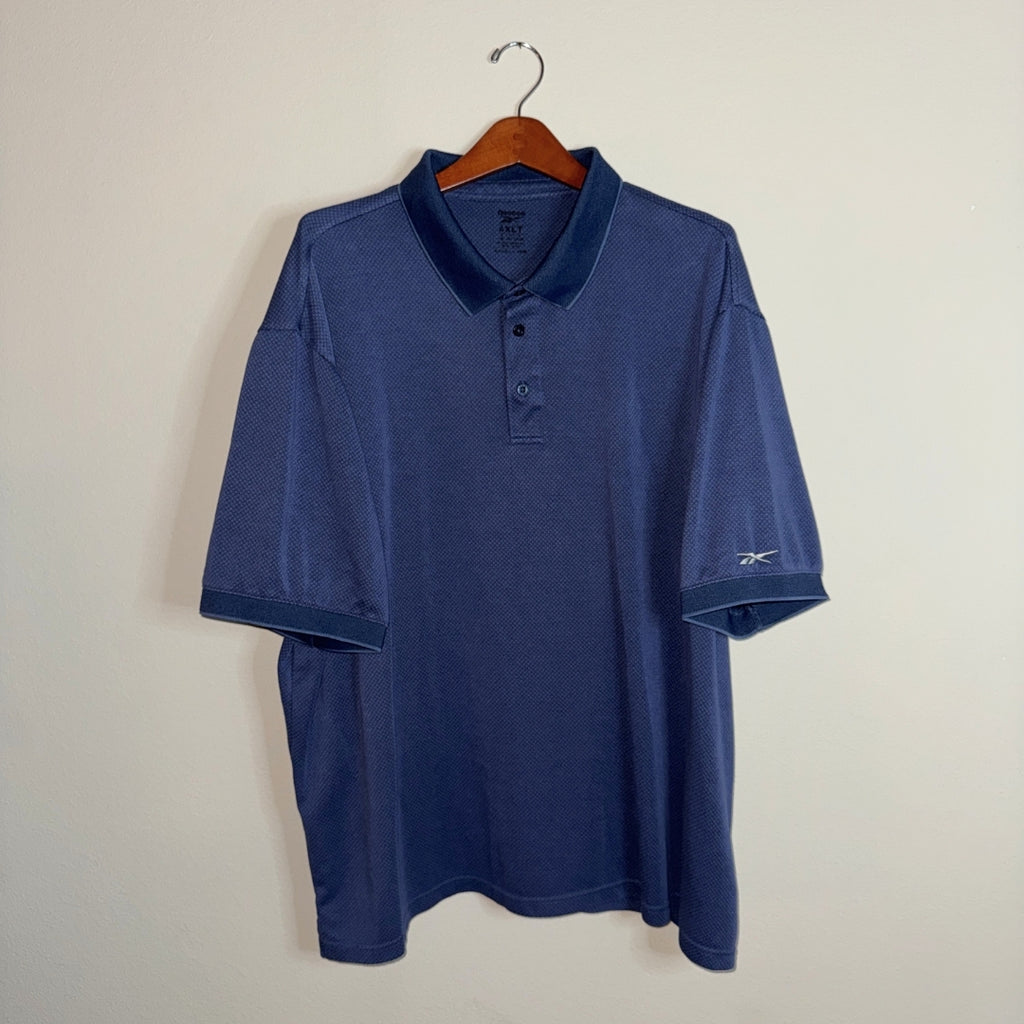 Reebok Navy Textured Polo