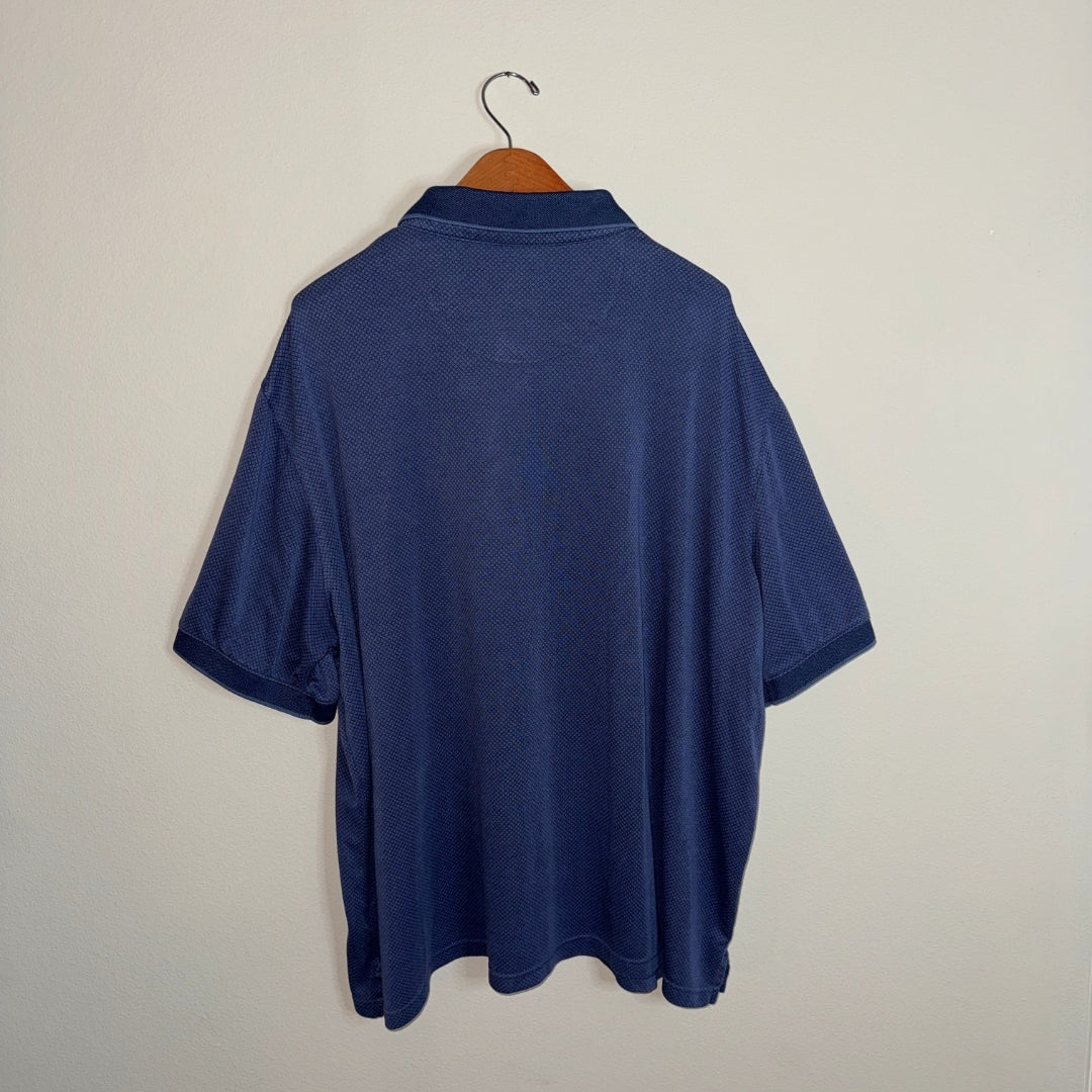 Reebok Navy Textured Polo