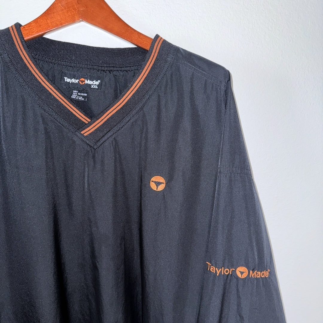 Taylormade Black Windbreaker Orange Accents