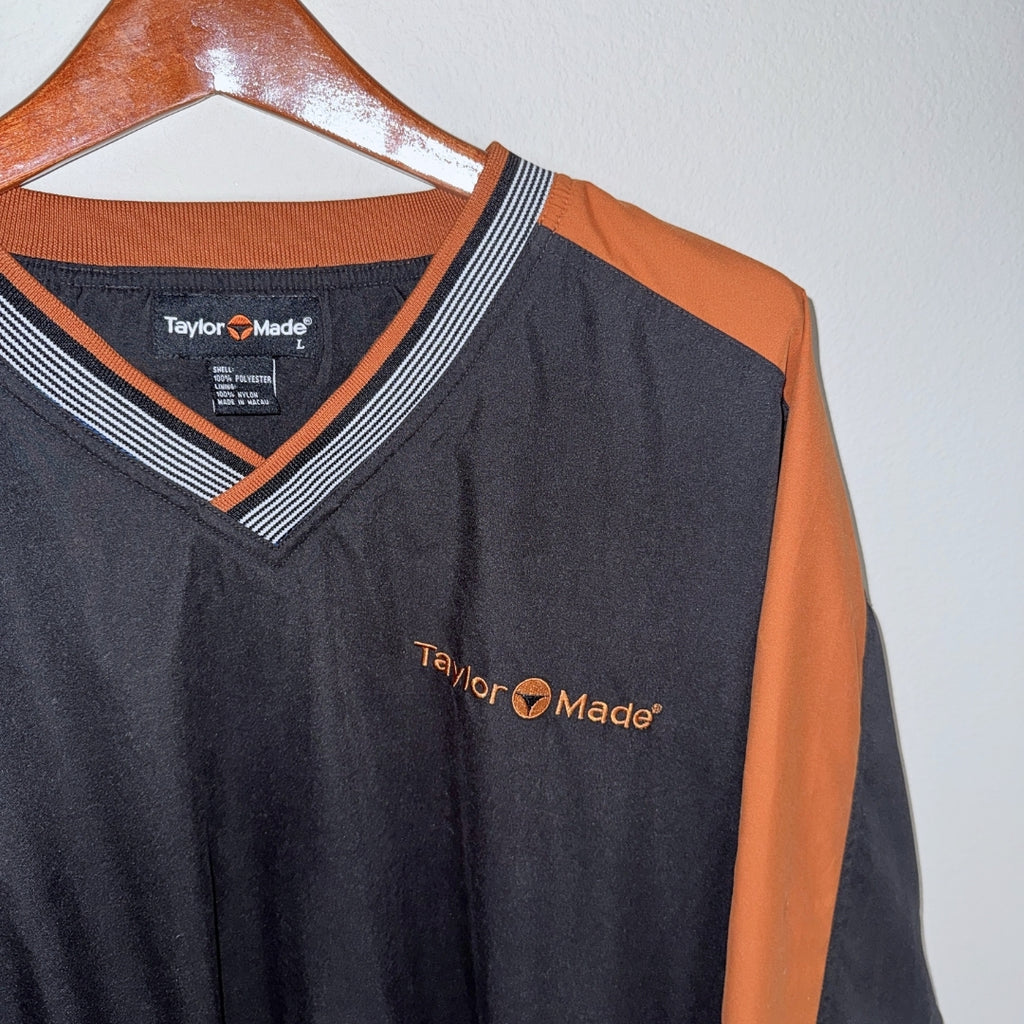 Taylormade Black/Orange Colorblock Windbreaker